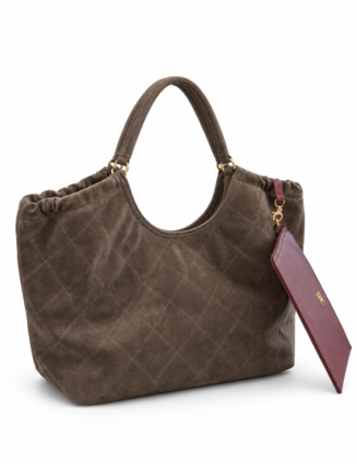 Chanel 26S Leather Purse with Fur Lining